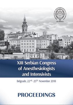 13th Serbian Congress of Anesthesiologists and Intensivists PROCEEDINGS